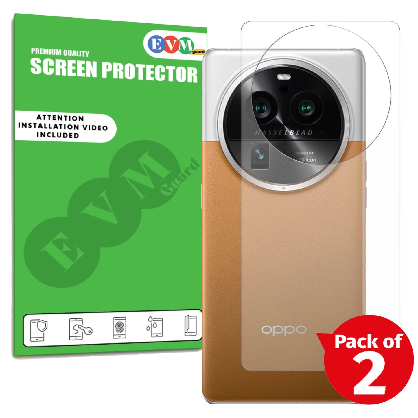 Back Protector For Oppo Find X6 Pro Clear Cover FILM