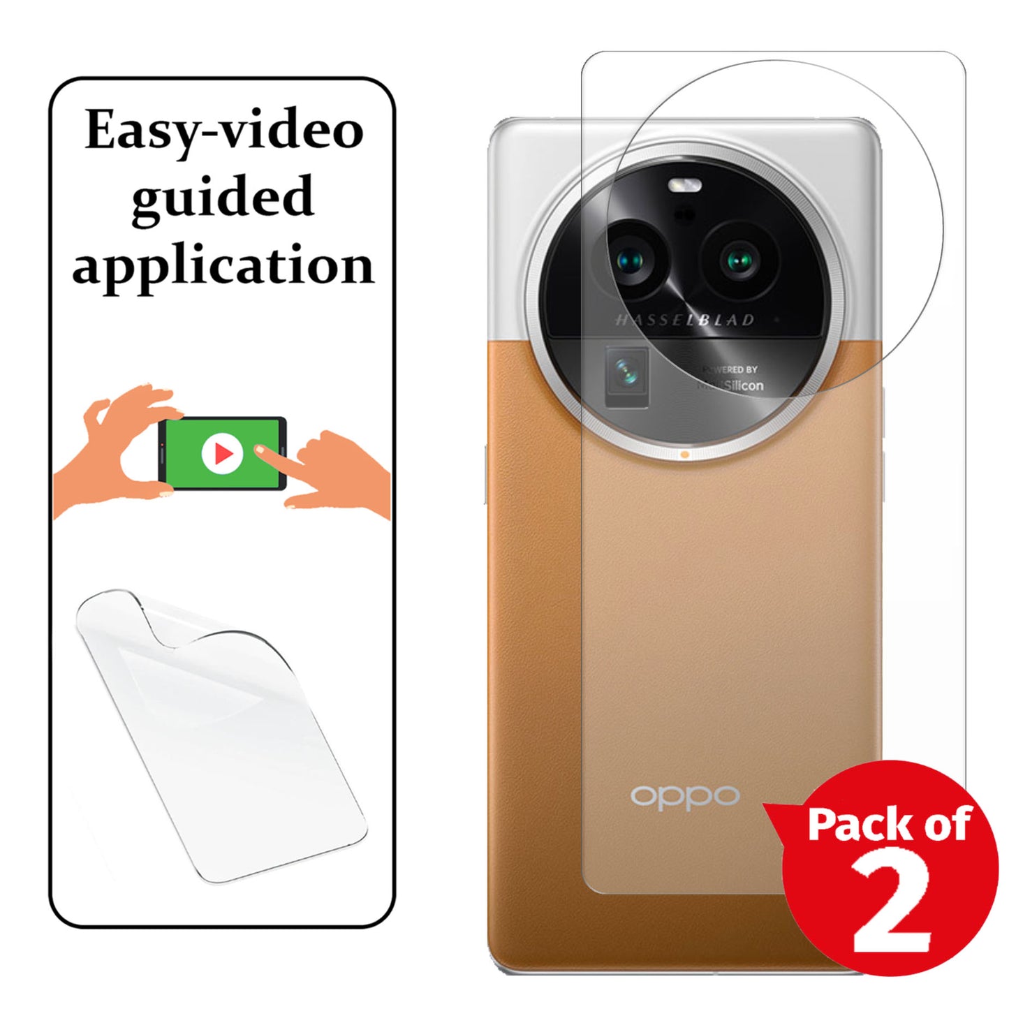 Back Protector For Oppo Find X6 Pro Clear Cover FILM