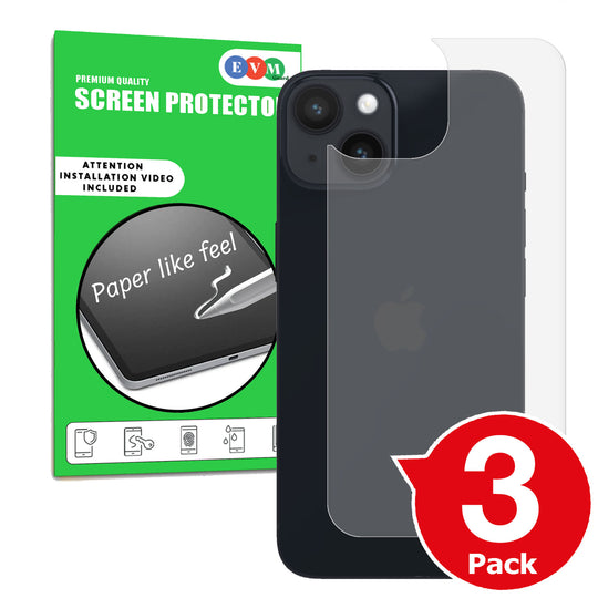 Apple iPhone 14 matte back screen protector anti glare paper like main image with text