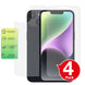 Apple iPhone 14 matte front and back screen protector anti glare paper like main image with text sumarry image