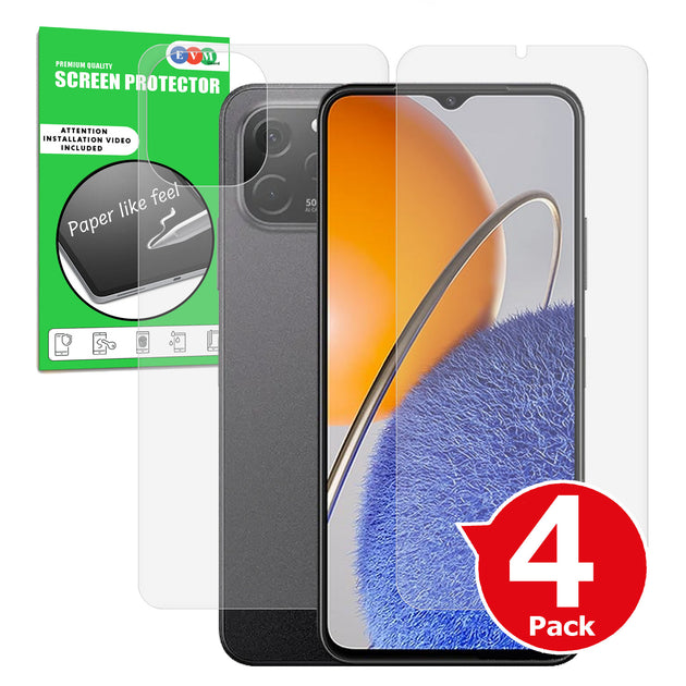 Huawei Enjoy 50z matte front and back screen protector anti glare paper like main image with box