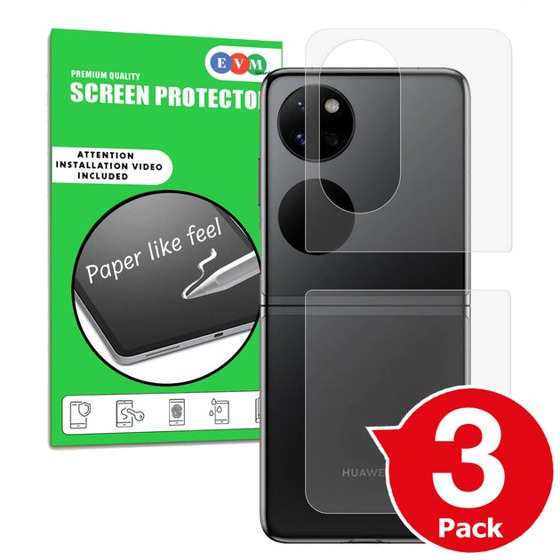 Huawei Pocket S matte back protector anti glare paper like main image with box