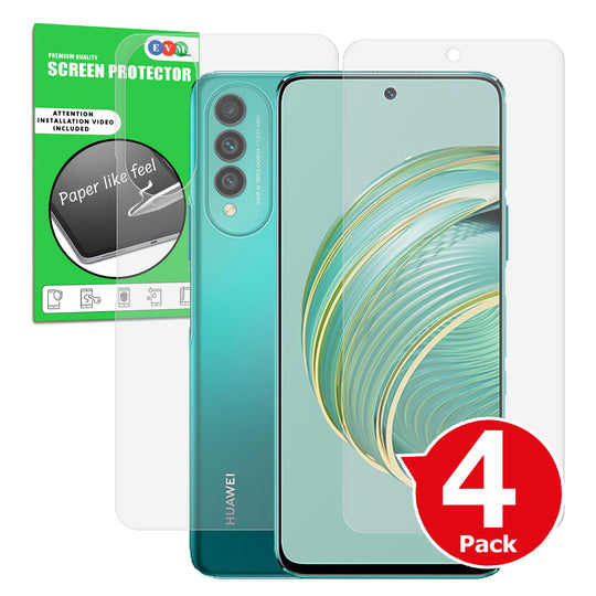 Huawei nova 10z matte front and back screen protector anti glare paper like main image with box