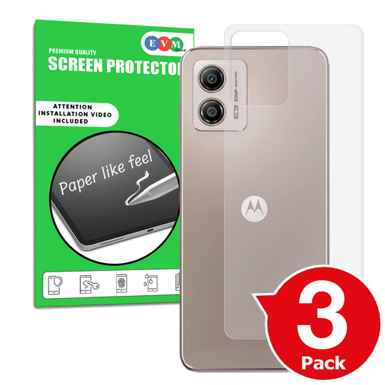 Motorola Moto G53 matte back protector cover paper like anti glare main image with box