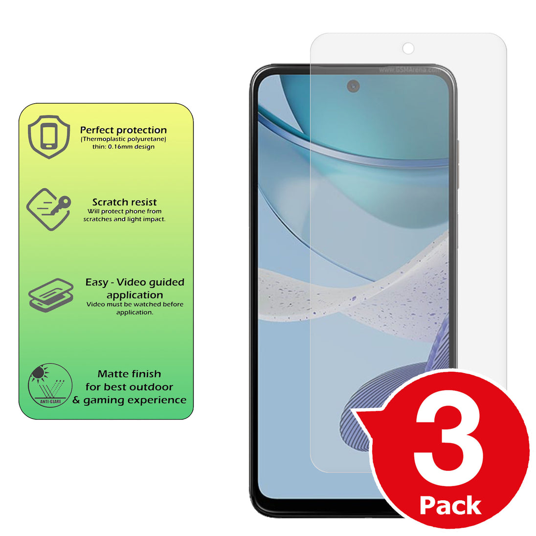 Motorola Moto G53 matte screen protector cover paper like anti glare summary image