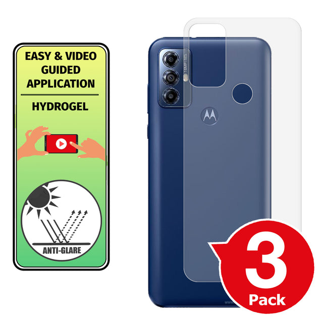 Motorola Moto G Play 2023 matte back protector cover anti glare paper like application instructions image