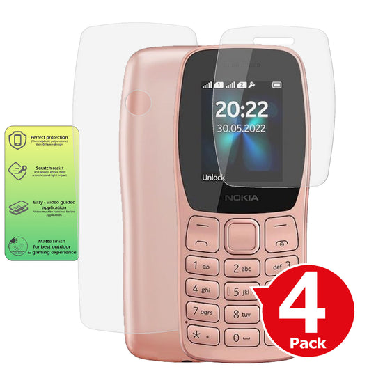 Nokia 110 2022 matte front and back screen protector cover paper like anti glare summary image