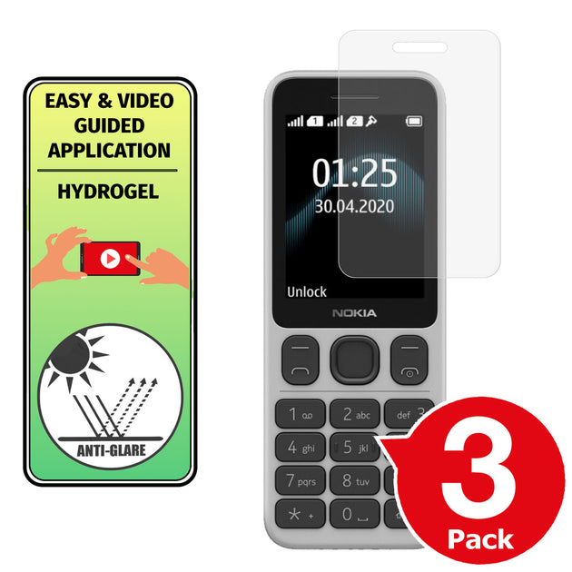 Nokia 125 matte screen protector cover paper like anti glare application instructions image