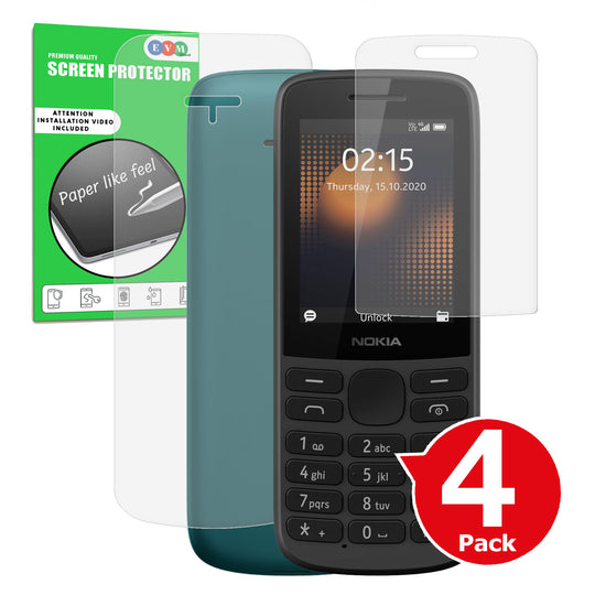 Nokia 215 4G matte front and back screen protector cover paper like anti glare main image with box