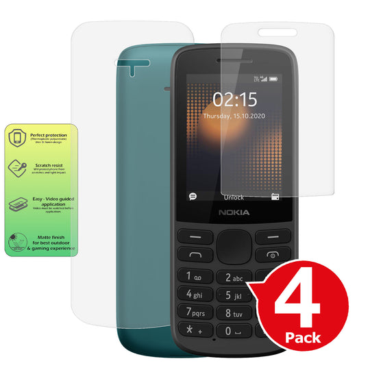 Nokia 215 4G matte front and back screen protector cover paper like anti glare summary image