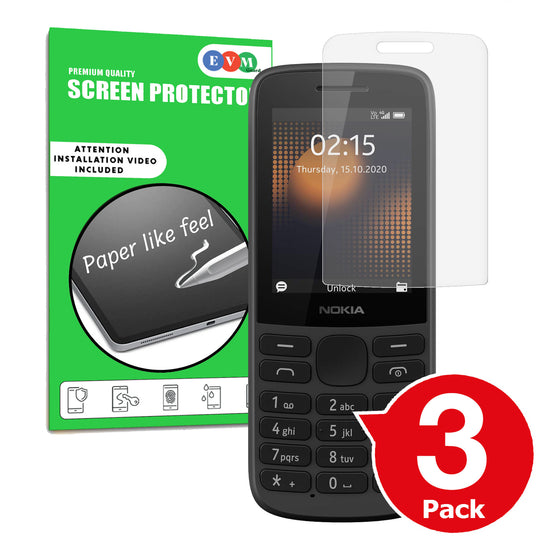 Nokia 215 4G matte screen protector cover paper like anti glare main image with box