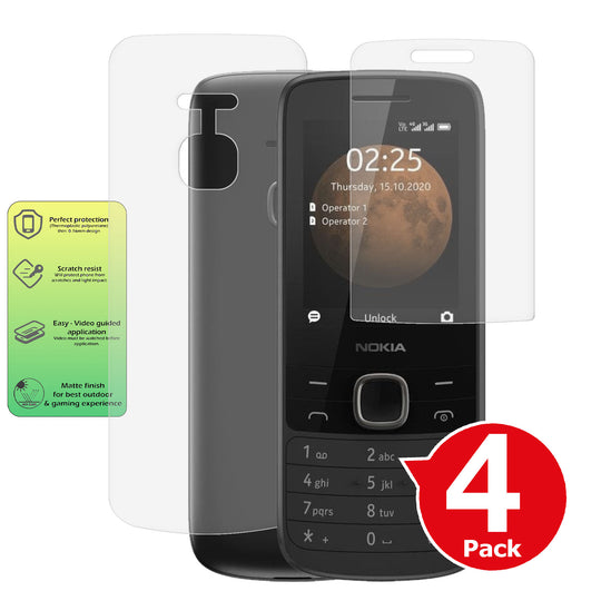 Nokia 225 4G matte front and back screen protector cover paper like anti glare summary image