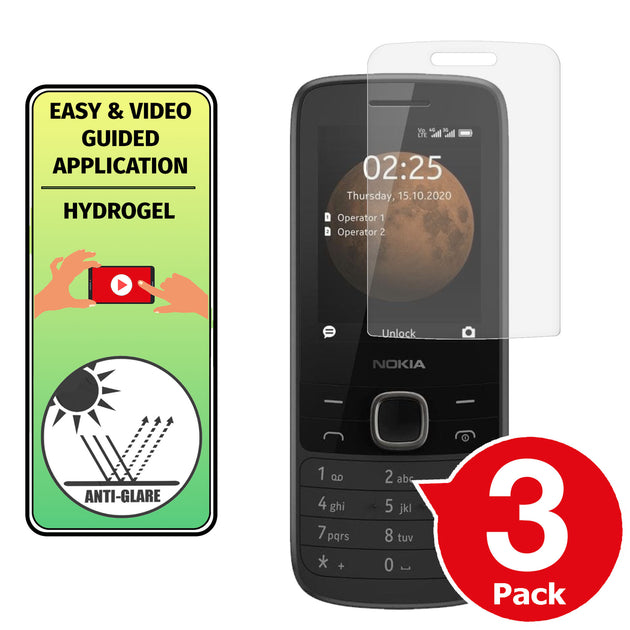 Nokia 225 4G matte screen protector cover paper like anti glare application instructions image