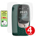 Nokia 6310 2021 matte front and back screen protector paper like antiglare cover application instructions image