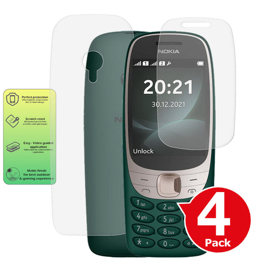 Nokia 6310 2021 matte front and back screen protector paper like antiglare cover summary image