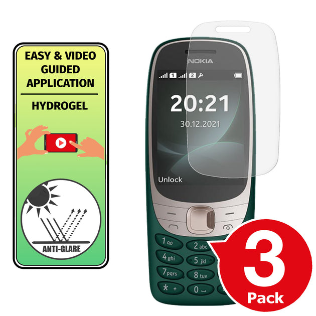 Nokia 6310 2021 screen protector matte anti glare paper like cover application instructions image