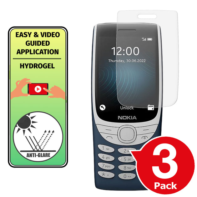 Nokia 8210 4G matte screen protector cover paper like anti glare application instructions image