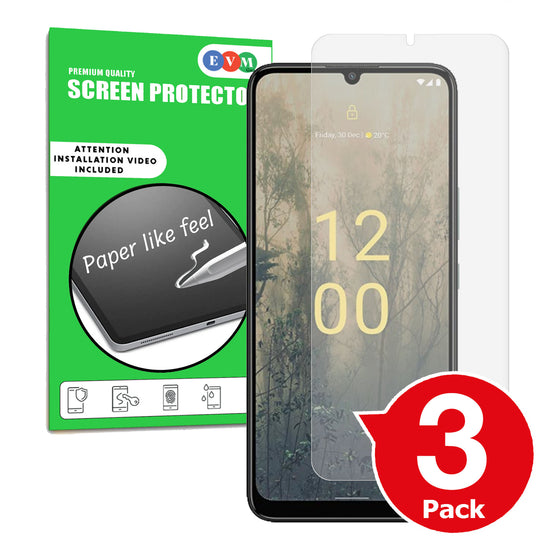 Nokia C31 matte screen protector cover anti glare paper like main image with box