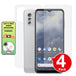 Nokia G60 matte front and back screen protector cover anti glare paper like application instructions image