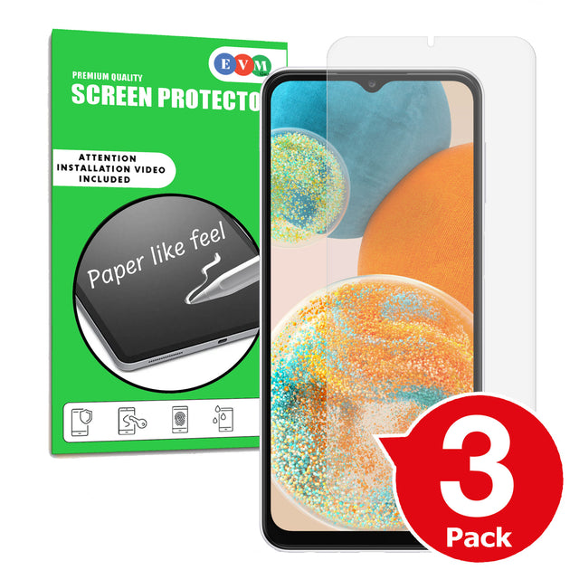 Samsung Galaxy A04s matte screen protector anti glare paper like main image with box