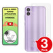 Samsung Galaxy F04 matte back protector anti glare paper like application instructions image