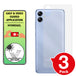 Samsung Galaxy M04 matte back protector anti glare paper like application instructions image
