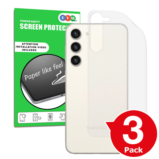 Samsung Galaxy S23 Plus matte back protector anti glare paper like main image with box
