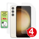 Samsung Galaxy S23 Plus matte front and back screen protector paper like anti glare application instructions image