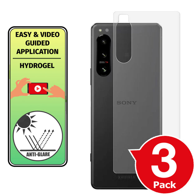 Sony Xperia 5 IV matte back protector cover anti glare paper like application instructions image