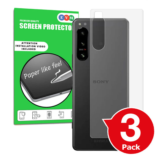 Sony Xperia 5 IV matte back protector cover anti glare paper like main image with box