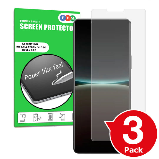 Sony Xperia 5 IV matte screen protector cover paper like anti glare main image with box