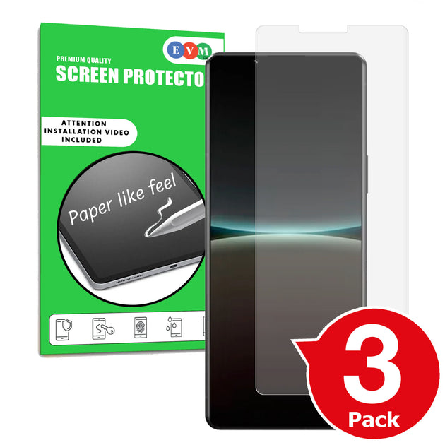 Sony Xperia 5 IV matte screen protector cover paper like anti glare main image with box